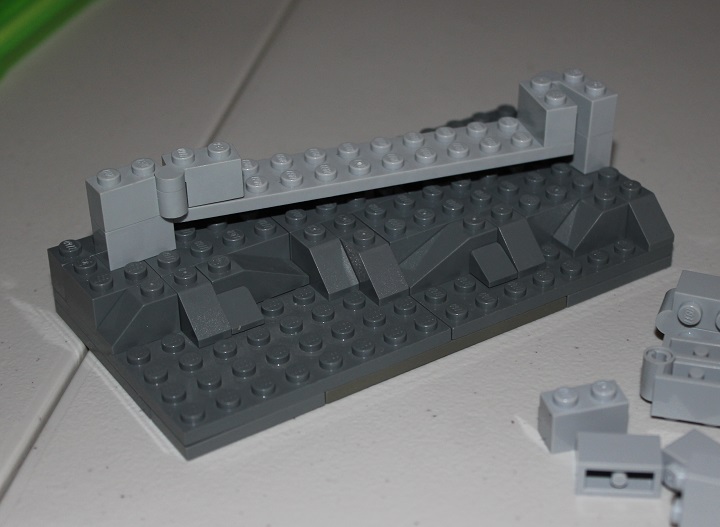 Lego angled wall best sale